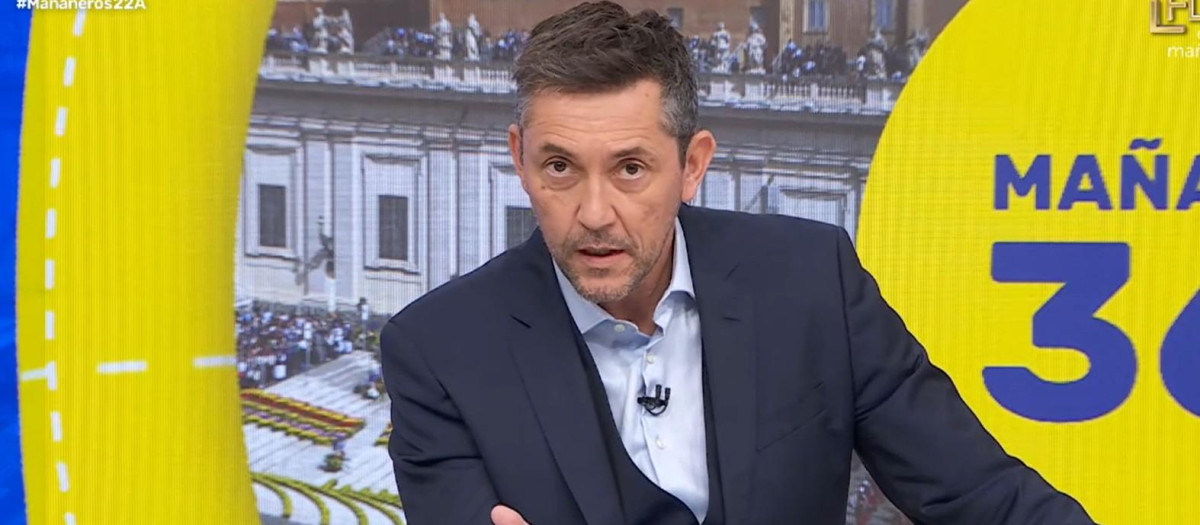 Javier Ruiz, en el estreno de Mañaneros 360 en La 1