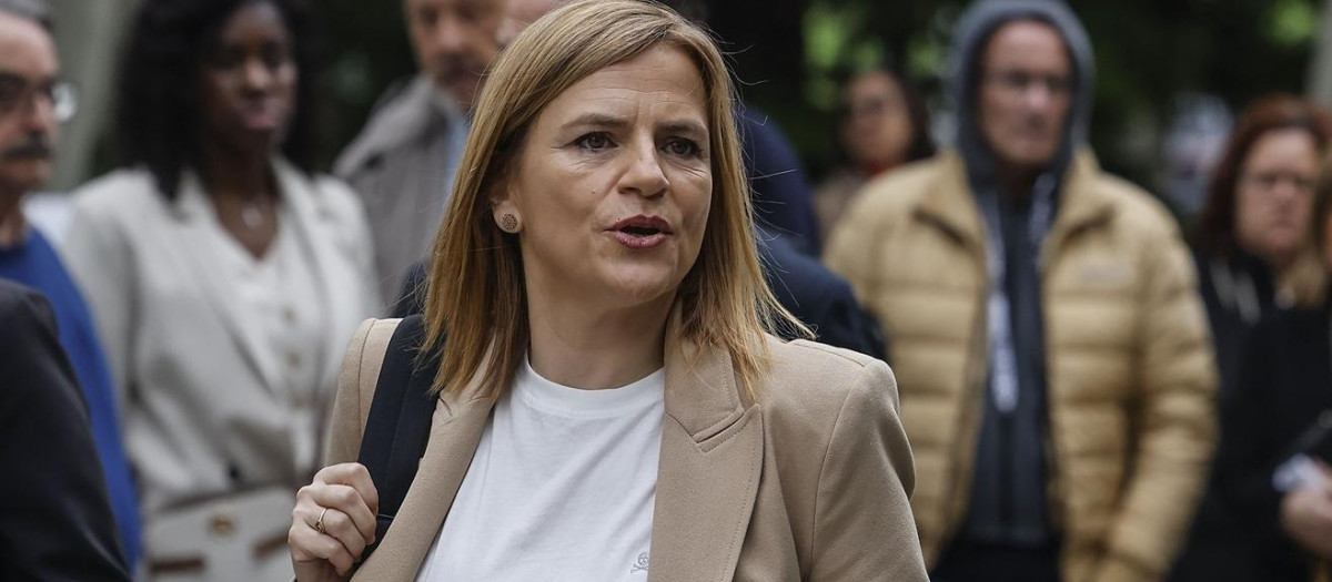 Pilar Bernabé, a su llegada a declarar como testigo por la gestión de la dana