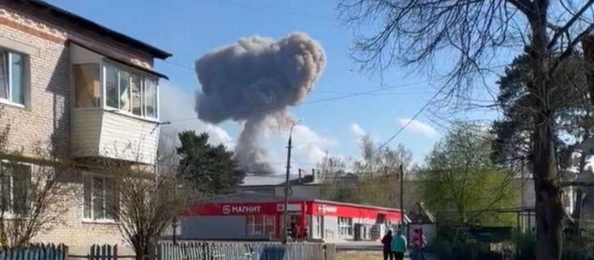 Imagen de la explosión en Rusia