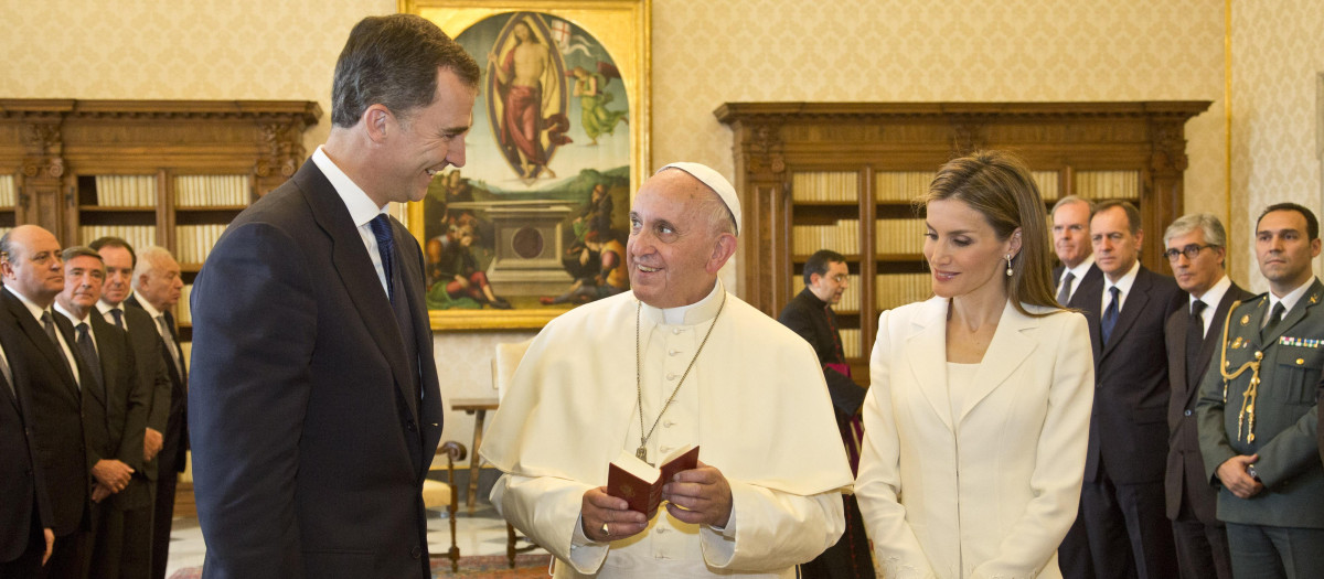 Los Reyes de España con el Papa Francisco