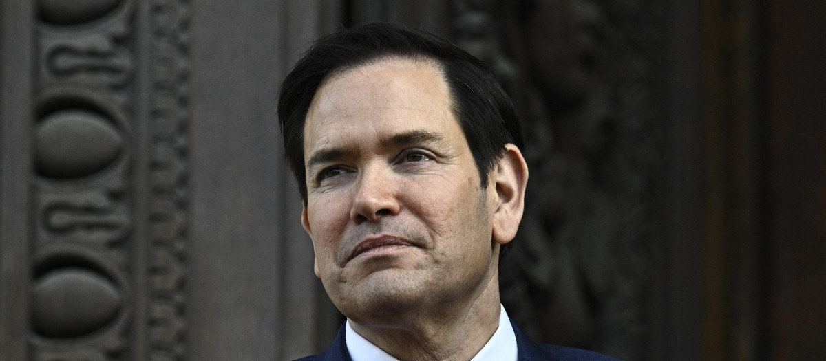 El secretario de Estado estadounidense, Marco Rubio, en París