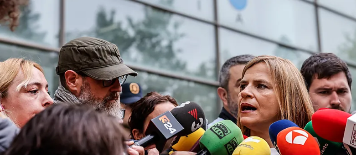 Pilar Bernabé, a su llegada a los juzgados de Valencia para declarar como testigo por la dana