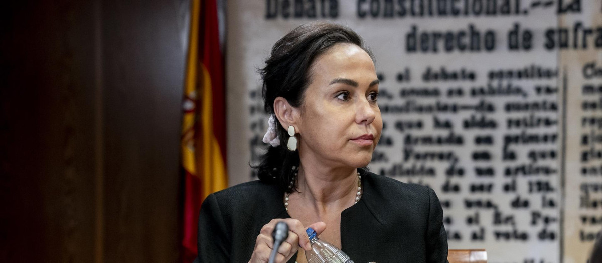 La expresidenta de Adif y exsecretaria de Estado de Transportes, Movilidad y Agenda Urbana, Isabel Pardo de Vera, comparece ante la Comisión de Investigación sobre el caso PSOE, en el Senado