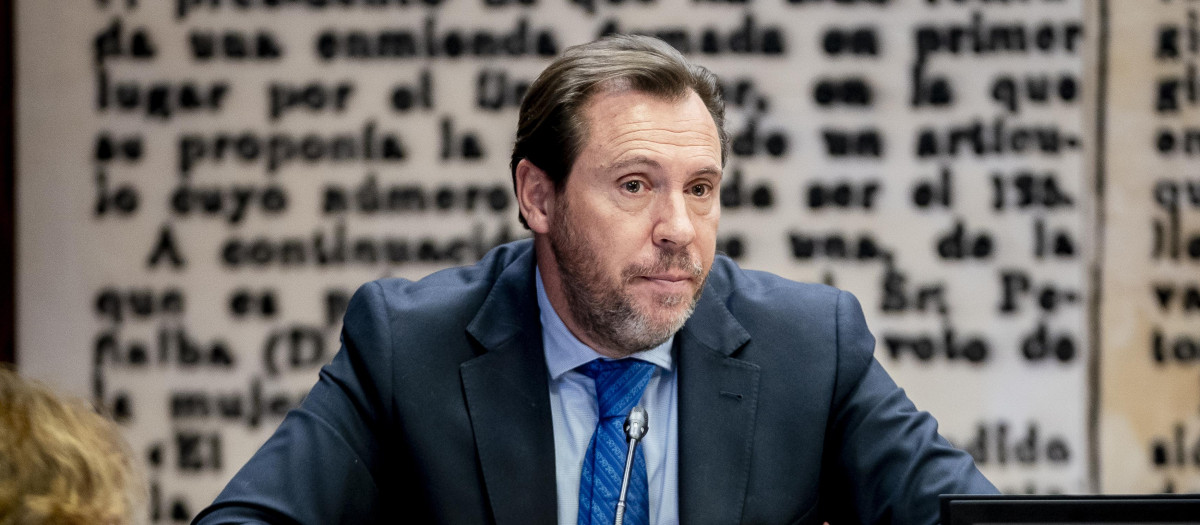 El ministro de Transportes y Movilidad Sostenible, Óscar Puente, comparece en la Comisión de Investigación por el 'Caso PSOE' en el Senado
