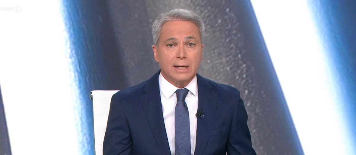 Vicente Vallés, en la edición de Antena 3 Noticias 2 de este miércoles