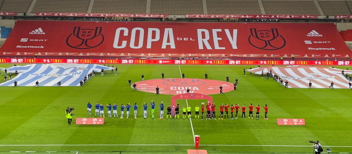 Final de la Copa del Rey entre la Real Sociedad y el Athletic Club de Bilbao.