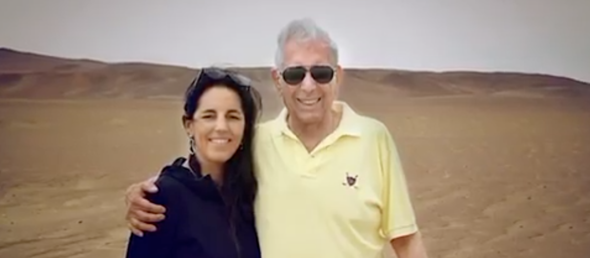 vargas llosa y sus hija Morgana