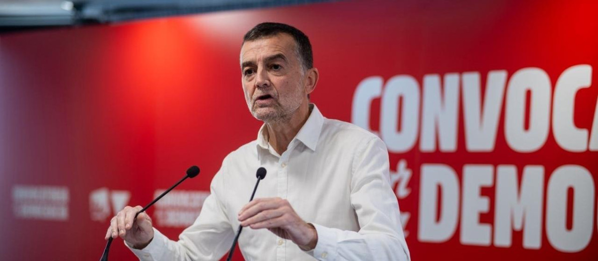 El coordinador federal de IU, Antonio Maíllo