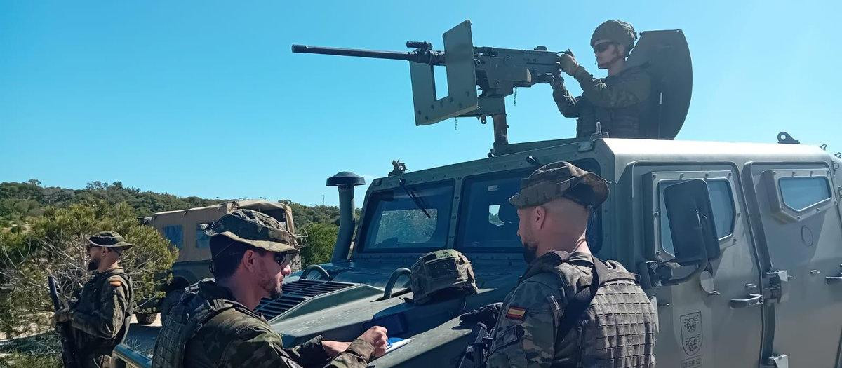 Un Subgrupo Táctico del Grupo de Regulares de Melilla nº 52 (GREG 52) realiza misiones de vigilancia ante Marruecos