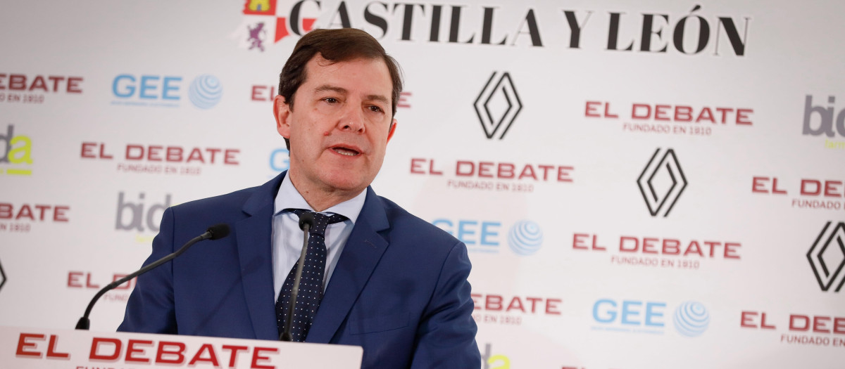 Alfonso Fernández Mañueco, presidente de la Junta de Castilla y León