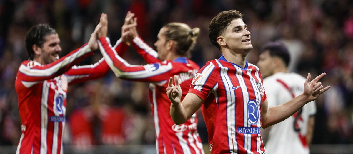 Atlético de Madrid despacha al Rayo sin apuros en un Metropolitano sin pasión