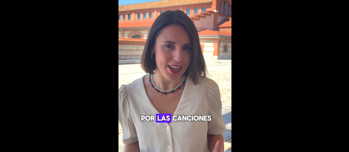 La eurodiputada de Podemos Irene Montero