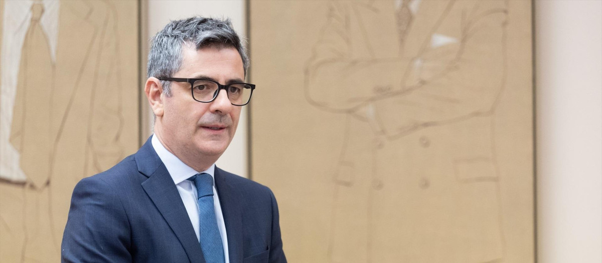 El ministro de la Presidencia Justicia, y Relaciones con las Cortes, Félix Bolaños