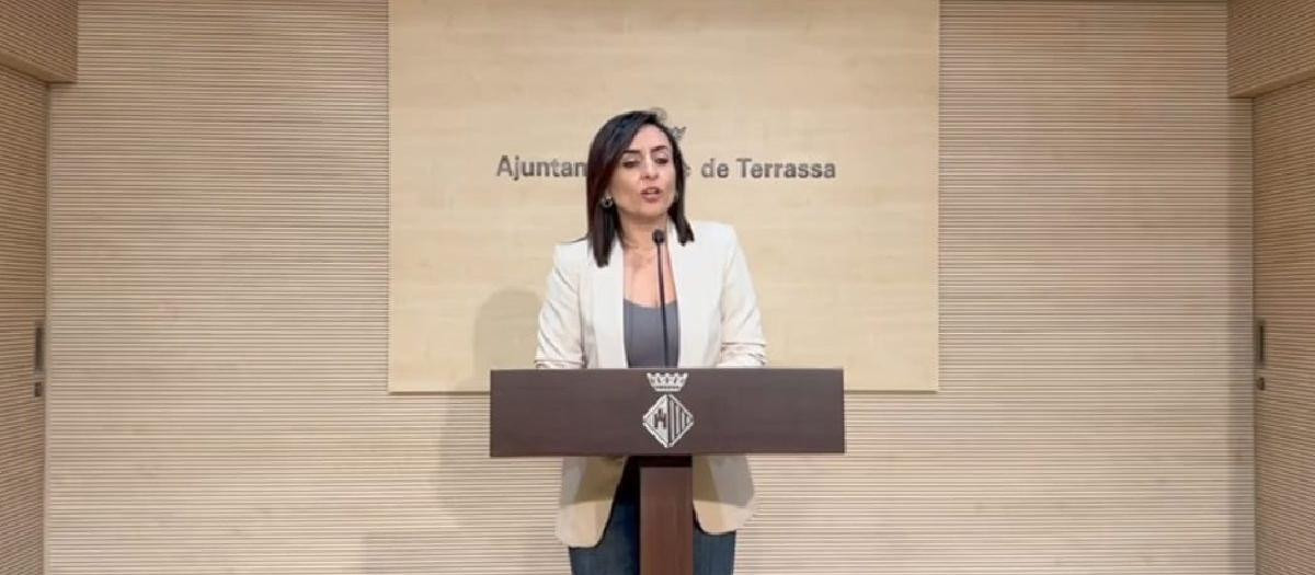 La portavoz de Vox en Terrassa, Alicia Tomás