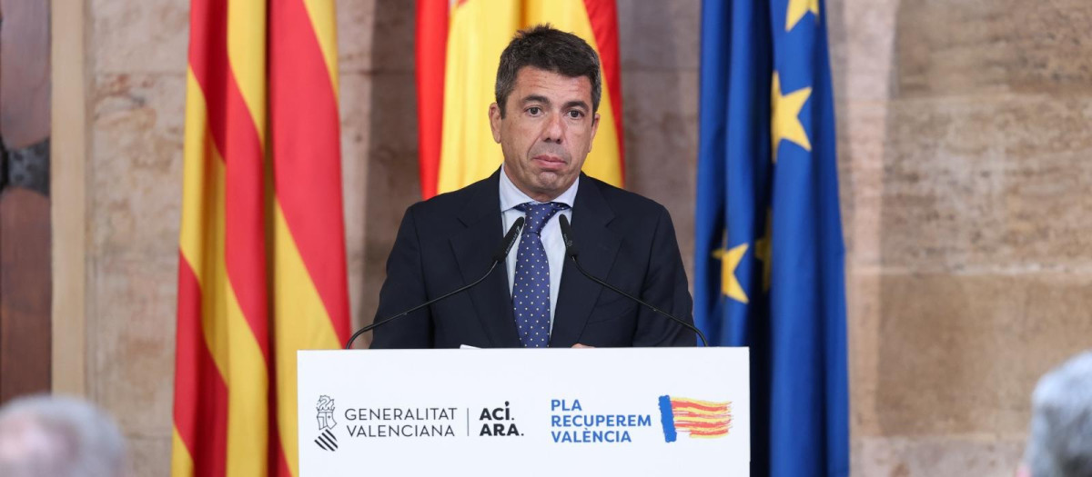 El presidente de la Generalitat Valenciana, Carlos Mazón