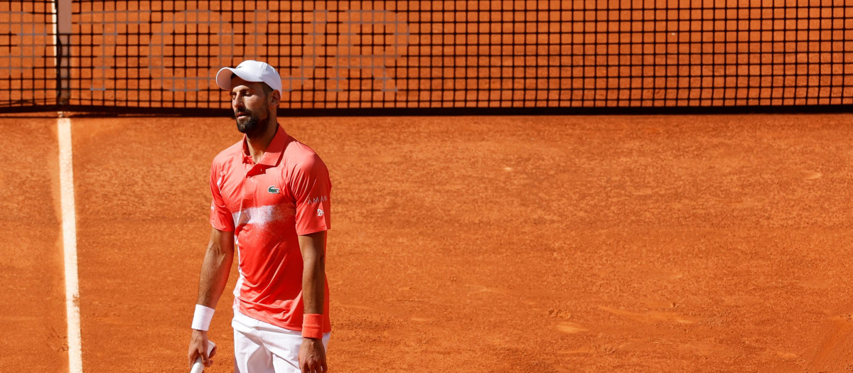 Novak Djokovic, en el partido ante Matteo Arnaldi