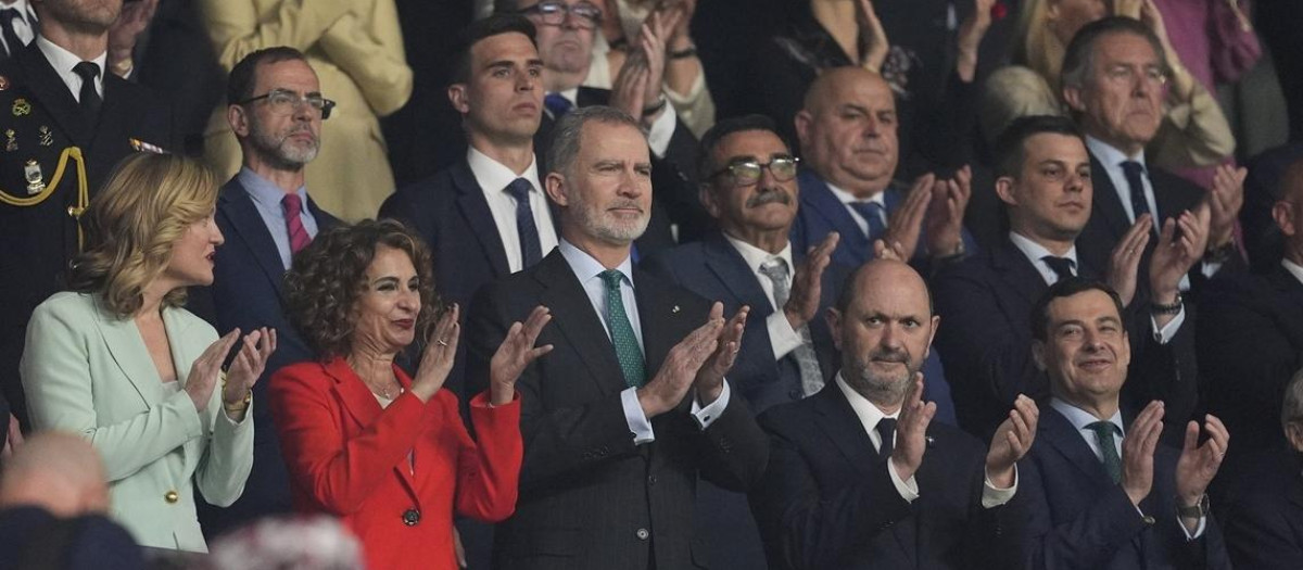El Rey Felipe VI, durante la final de la Copa del Rey entre Barcelona y Real Madrid