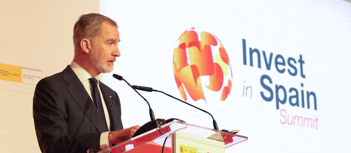 Don Felipe, en la inauguración del foro internacional Invest in Spain Summit