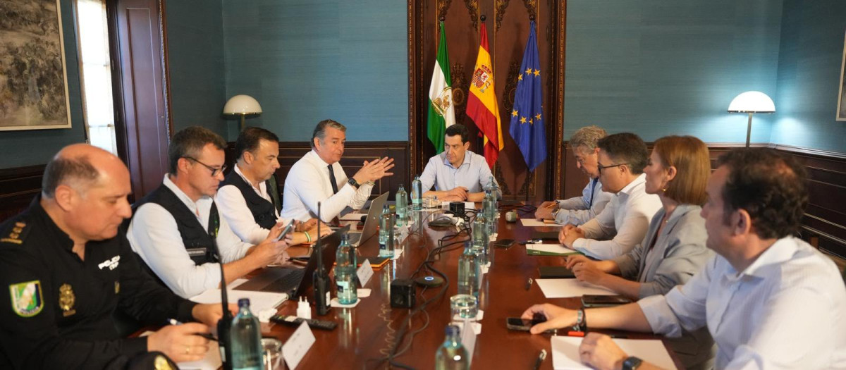 Reunión del comité de emergencias de la Junta de Andalucía por el apagón
