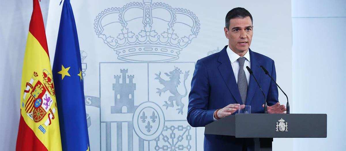 El presidente del Gobierno, Pedro Sánchez, este lunes