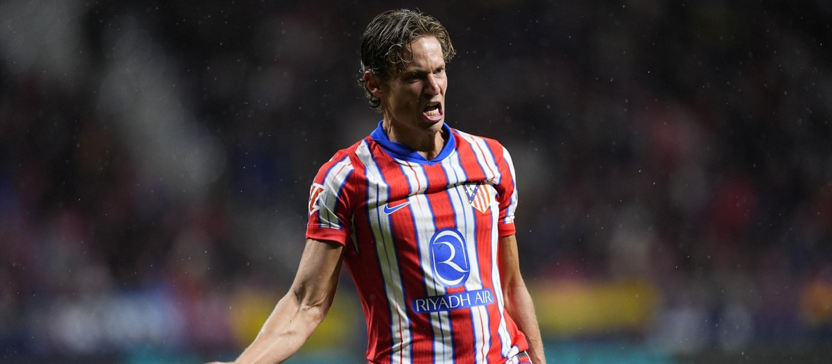 Marcos Llorente, en un partido con el Atlético de Madrid