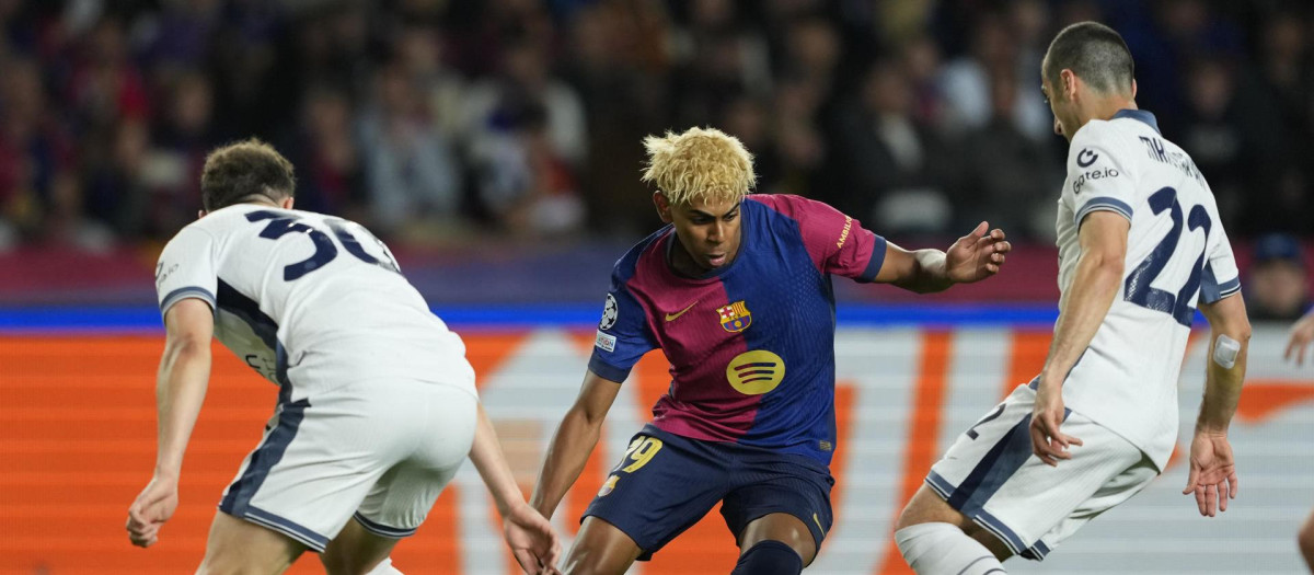 Lamine Yamal, en el Barça - Inter