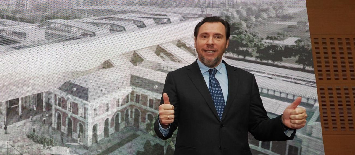 El ministro de Transportes y Movilidad Sostenible, Óscar Puente, presenta el proyecto de la nueva estación de tren de Valladolid