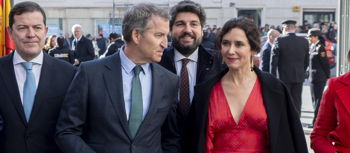 Alberto Núñez Feijóo e Isabel Díaz Ayuso