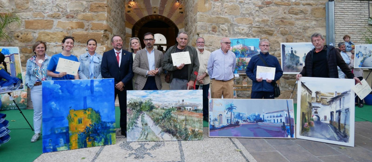 Artistas participantes en el II Concurso de Pintura Rápida