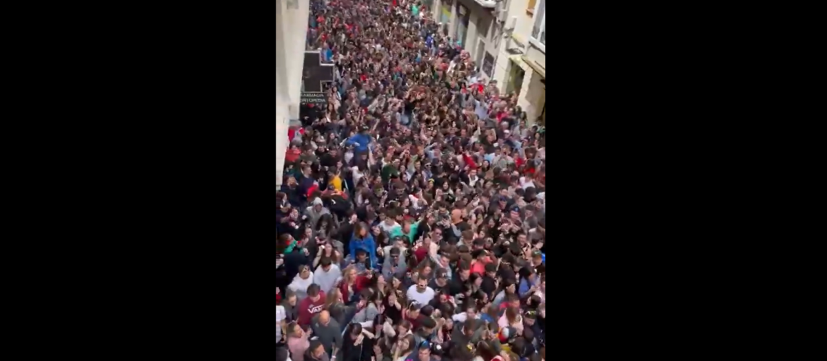 Calle Mayor de Jaca el pasado 1 de mayo