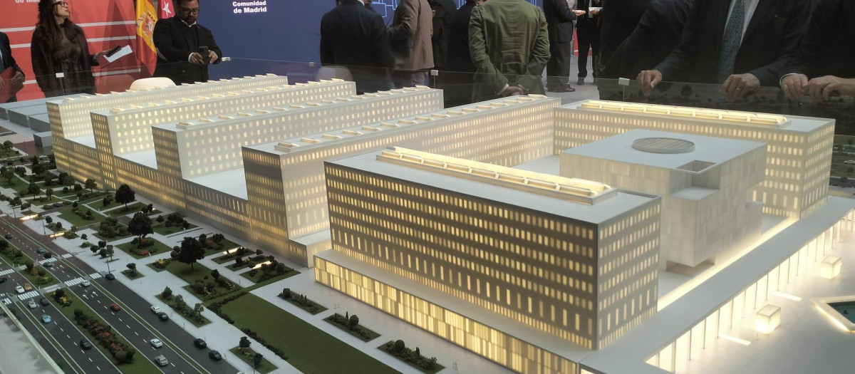 Maqueta de la nueva Ciudad de la Justicia