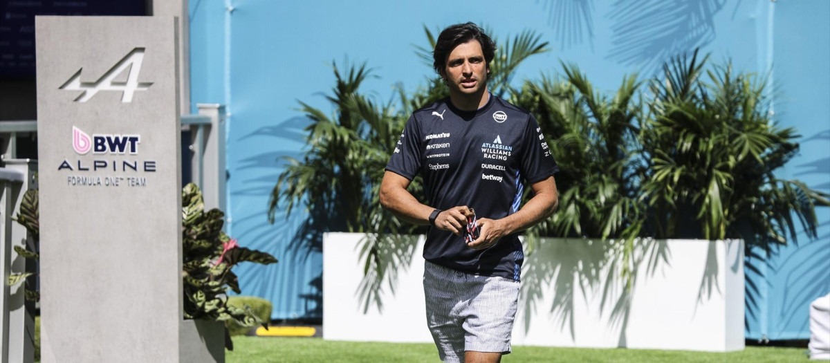 Carlos Sainz, en el Gran Premio de Miami
