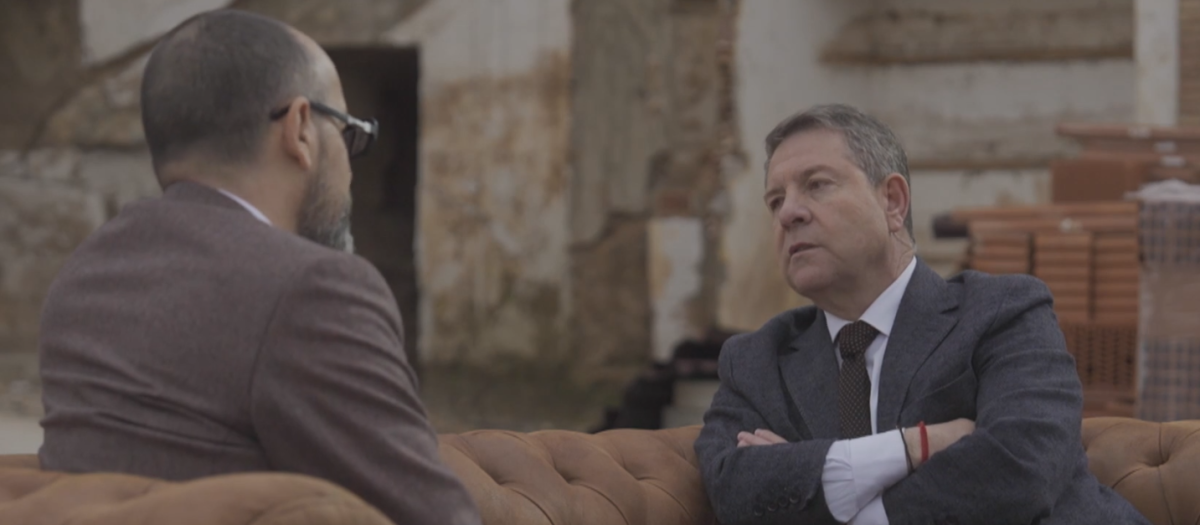 Emiliano García-Page, junto a Risto Mejide, en 'Viajando con Chéster'