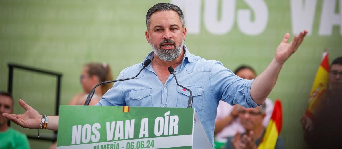 El líder de Vox, Santiago Abascal