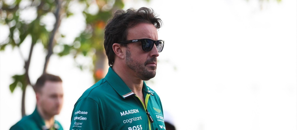 Fernando Alonso, en el Gran Premio de Arabia Saudí