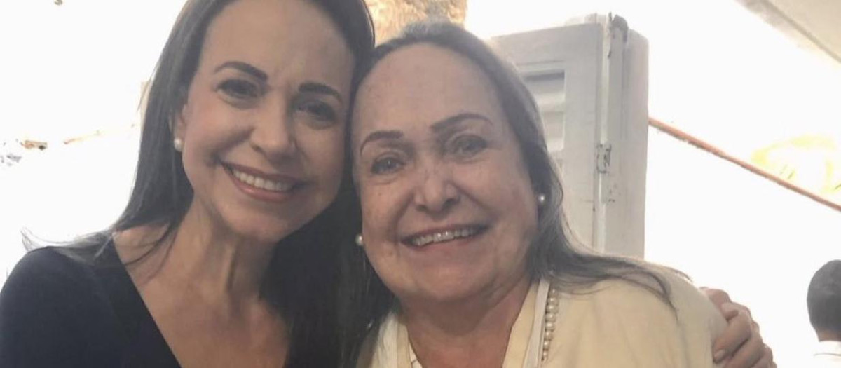 María Corina Machado y su madre Corina Parisca de Machado