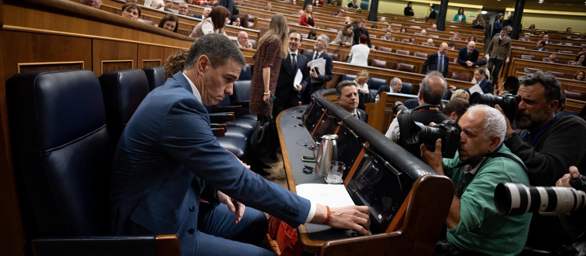 Pedro Sánchez en el Congreso