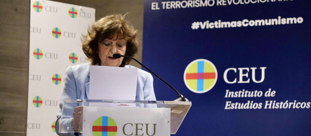 Ana Blandiana, premio Princesa de Asturias en el II Congreso de Víctimas del Comunismo en el CEU