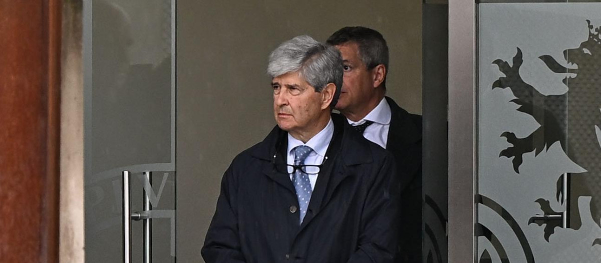 El constructor Fernando Martín a su salida de la Audiencia Nacional