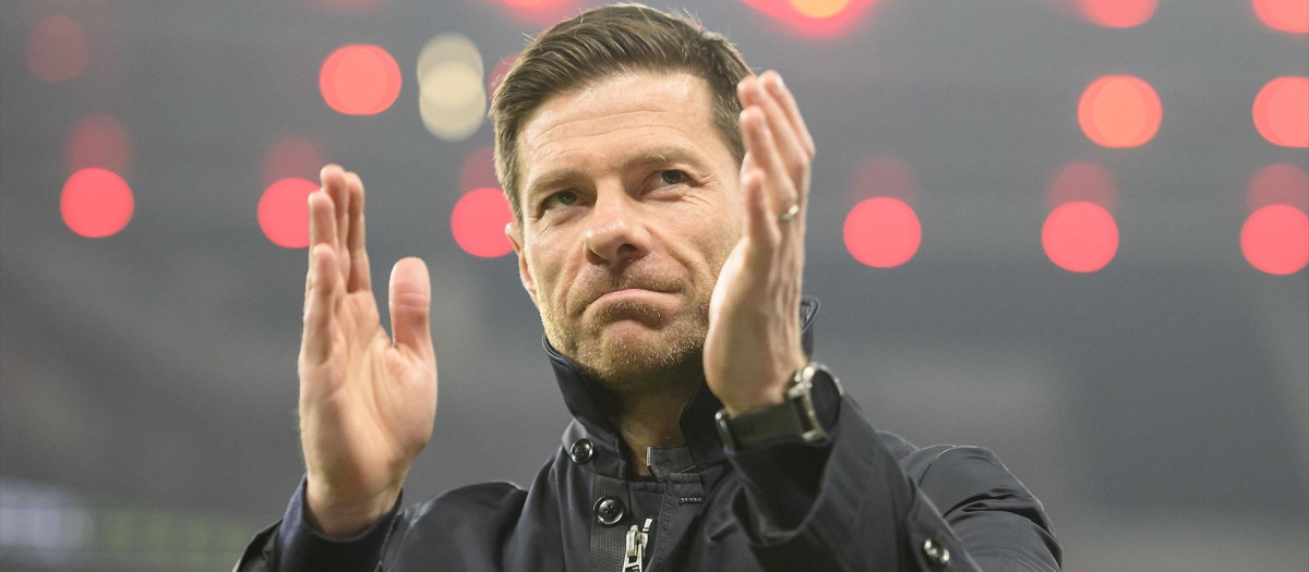Xabi Alonso, durante un partido con el Bayer Leverkusen