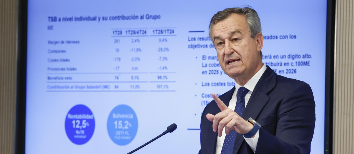 El consejero delegado de Banco Sabadell, César González-Bueno.