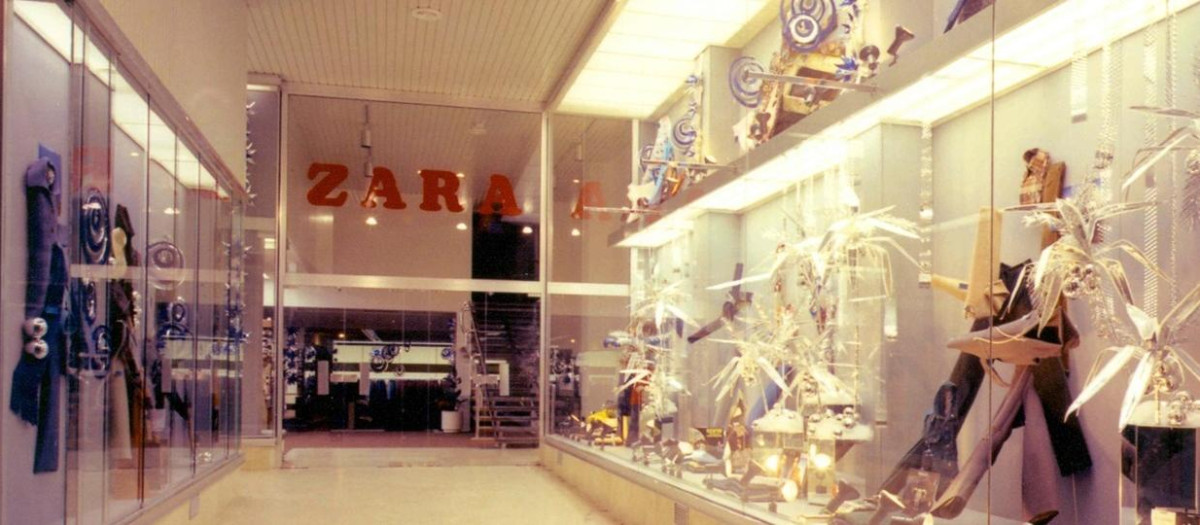 Zara de la calle Torreiro de La Coruña en 1980
