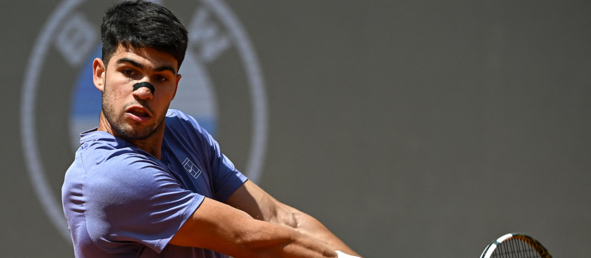 Carlos Alcaraz, en el Masters 1000 de Roma