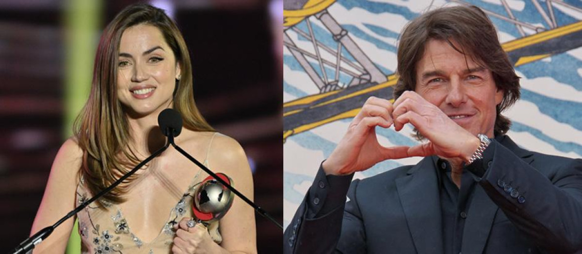 Montaje con Tom Cruise y Ana de Armas