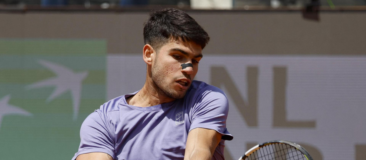 Carlos Alcaraz en el Masters 1000 de Roma