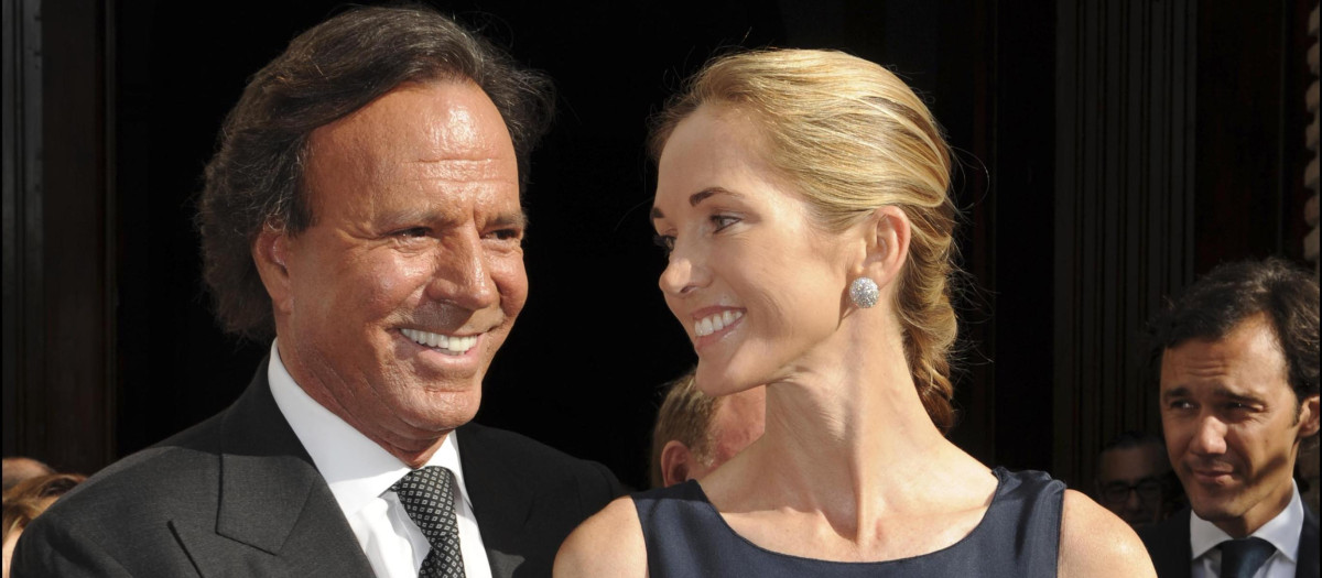 Miranda Rijnsburger y Julio Iglesias, en una imagen de archivo