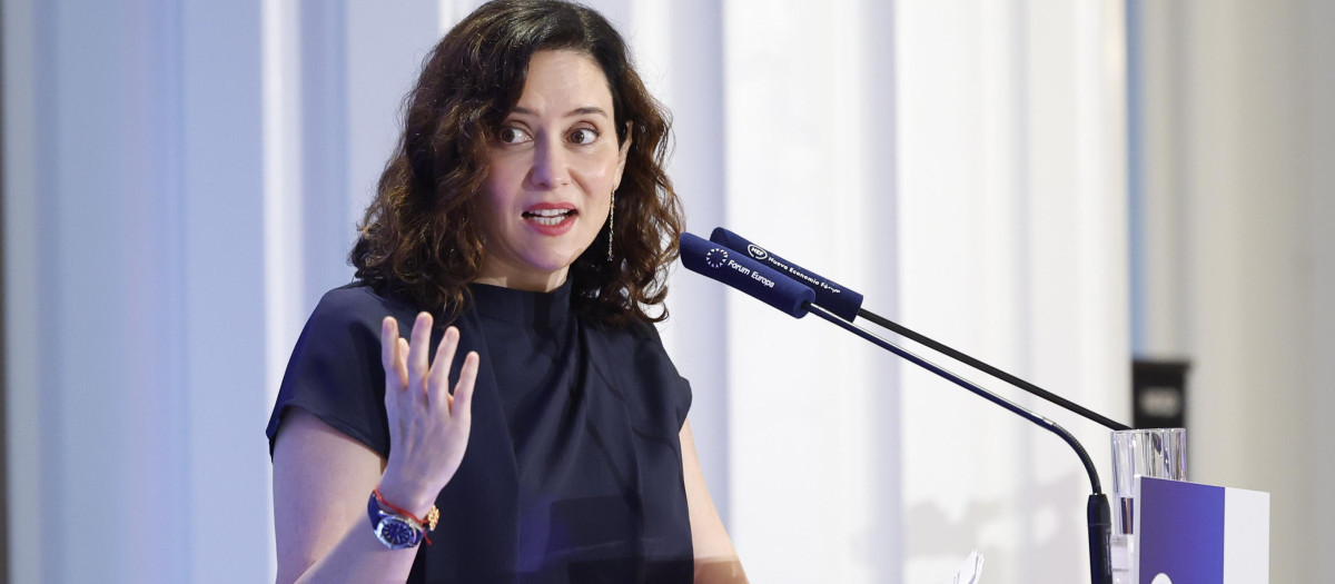 La presidenta de la Comunidad de Madrid, Isabel Díaz Ayuso