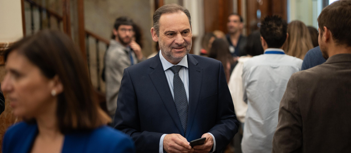 El exministro José Luis Ábalos en una imagen reciente en el Congreso de los Diputados
