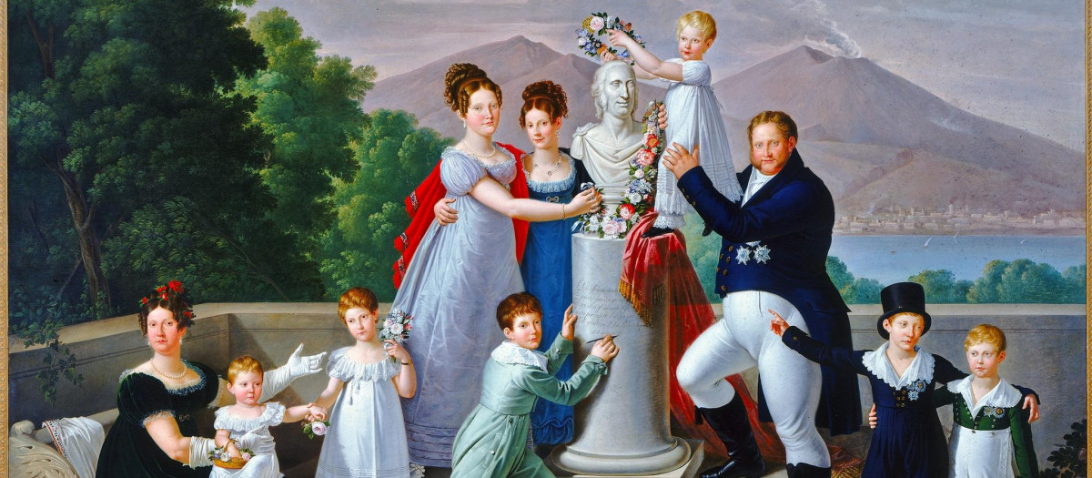 La familia de Francisco I de las Dos Sicilias