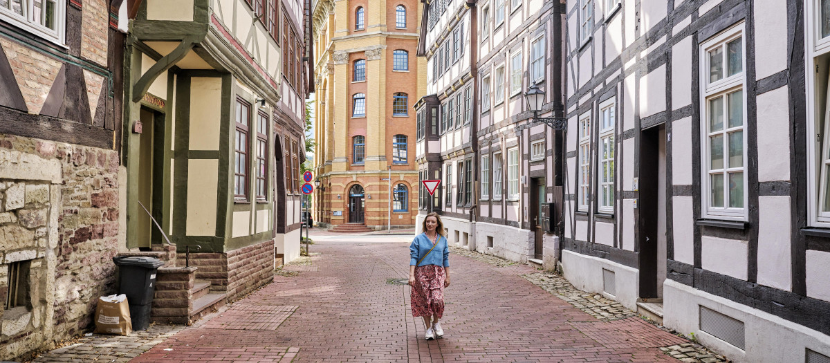 Calle de Hamelín, la ciudad del famoso flautista.